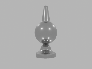 Lowpoly Spherical Sextoy Plug Modelo 3D