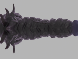 Horned Demon Penis Sextoy 3D Model