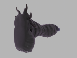 Horned Demon Penis Sextoy 3D Model