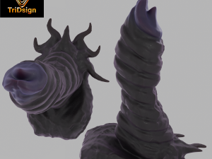 Horned Demon Penis Sextoy Modelo 3D