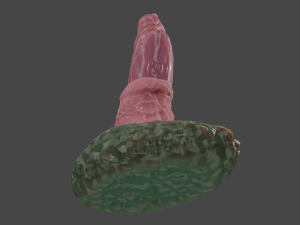 Azharom Dragon Penis Sextoy Rigged Model 3D