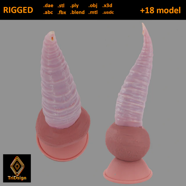 Tentacolo Sextoy 4 truccato Modello 3D .c4d .max .obj .3ds .fbx .stl .blend 