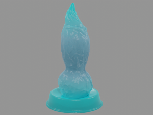 Blue Dog Furry Fantasy Penis Rigged Model 3D