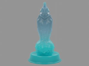 Blue Dog Furry Fantasy Penis Rigged Model 3D