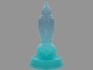 Blue Dog Furry Fantasy Penis Rigged Model 3D