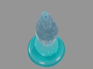 Blue Dog Furry Fantasy Penis Rigged Model 3D