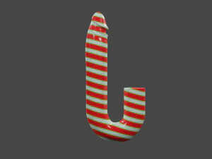 Xmas Candy Penis Sextoy 3D Model