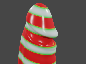 Xmas Candy Penis Sextoy 3Dモデル