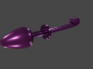 Partyhorn Sextoy Plug 3D Model