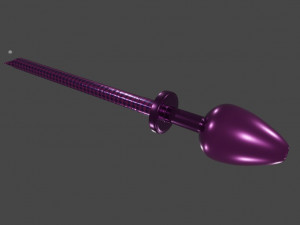 Partyhorn Sextoy Plug 3D Model