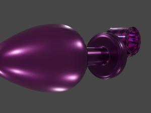 Partyhorn Sextoy Plug 3D Model