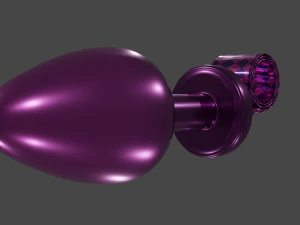 Partyhorn Sextoy Plug 3D Model