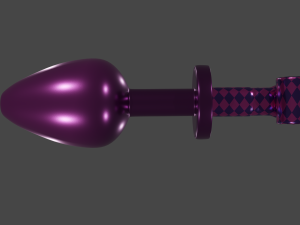 Partyhorn Sextoy Plug 3D Model