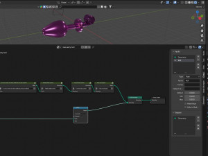 Partyhorn Sextoy Plug 3D Model
