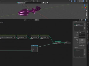 Partyhorn Sextoy Plug 3D Model