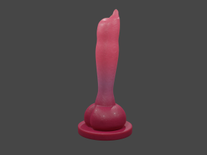 Textured Dog Sextoy Rigged Lowpoly 3D Model