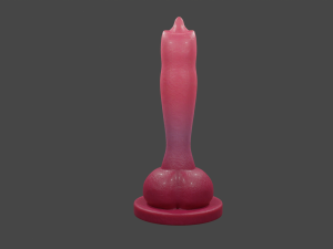 Textured Dog Sextoy Rigged Lowpoly 3D Model