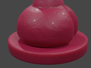 Textured Dog Sextoy Rigged Lowpoly 3D Model