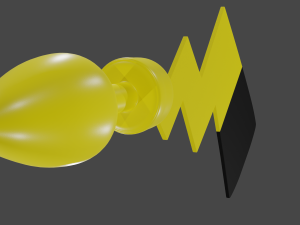 Pikachu Tail Plug Sextoy Lowpoly Rigged 3D 模型
