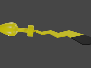 Pikachu Tail Plug Sextoy Lowpoly Rigged 3D 模型