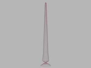 Extra Long Tentacle Plug Sextoy Lowpoly Rigged 3D Model