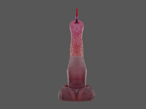 Worm Tentacle Fantasy Sextoy Rigged 3D Model