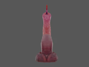 Worm Tentacle Fantasy Sextoy Rigged 3D Model