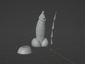 Blueberry Dog Fantasy Furry Sextoy Rigged 3D Model