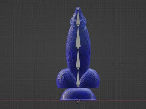 Blueberry Dog Fantasy Furry Sextoy gr&eacute;&eacute; Modèle 3D