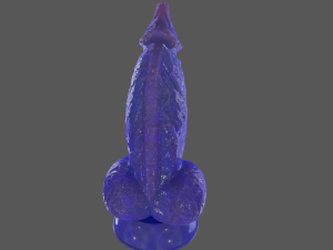 Blueberry Dog Fantasy Furry Sextoy Rigged 3D Model