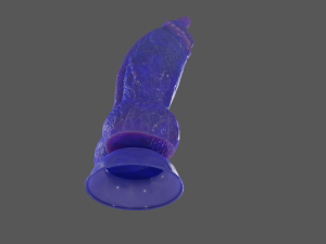 Blueberry Dog Fantasy Furry Sextoy Rigged 3D Model