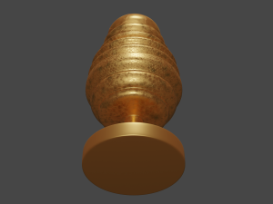 Honeycomb Metal Plug Sextoy Low Poly Model 3D Model