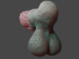 Vashaar Fantasia Drag&atilde;o Sextoy Rigged Modelo 3D