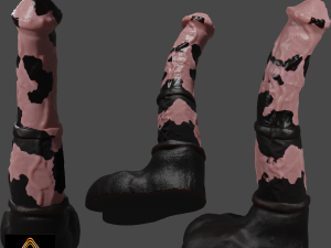 Big Horse Furry Sextoy Rigged 3D Model