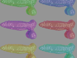 Slime Fantasy Penis and Balls Rigged Model 3D