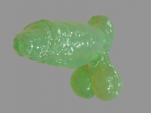 Slime Fantasy Penis and Balls Rigged Model 3D