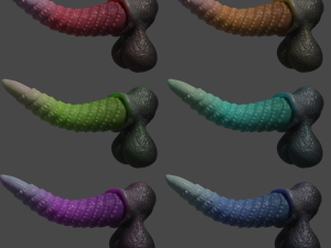 Zaell-2 Dragon Penis and Balls Rigged 3D 模型