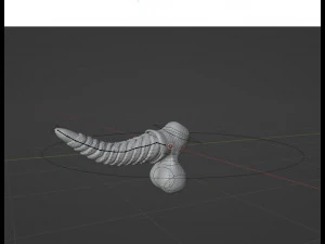 Zaell-2 Dragon Penis and Balls Rigged 3D Model