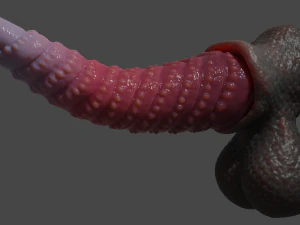 Zaell-2 Dragon Penis and Balls Rigged 3D Model