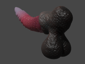 Zaell-2 Dragon Penis and Balls Rigged 3D 模型