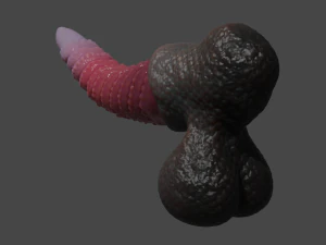 Zaell-2 Dragon Penis and Balls Rigged 3D Model