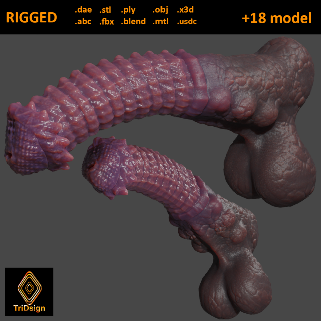 Demon Horse Furry Sextoy Rigged 3D 模型 .c4d .max .obj .3ds .fbx .stl .blend 