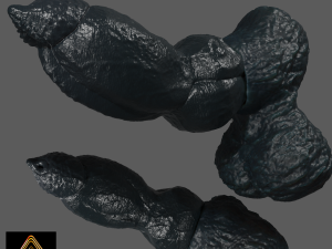 Monster Dog 20 Furry Sextoy Rigged 3D Model