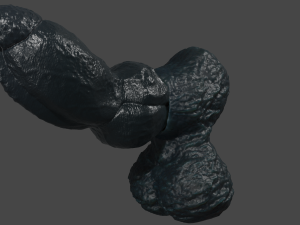 Monster Dog 20 Furry Sextoy Rigged 3D-Modell