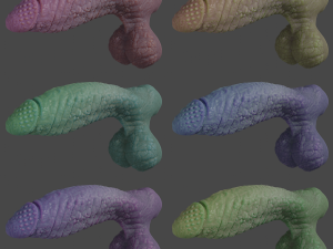 Dragonborn Fantasy Sextoy Rigged 3D Модель
