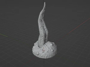 Sand Worm Tongue Fantasy Sextoy Rigged 3D Model