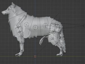 Wolf With Penis Rigged 3D Модель