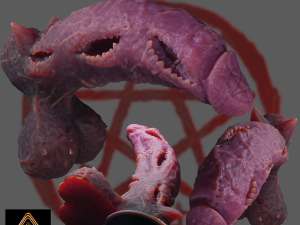 Laughing Demon Penis Sextoy Rigged 3D Model
