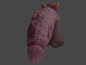 Laughing Demon Penis Sextoy Rigged 3D Model