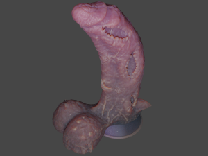 Laughing Demon Penis Sextoy Rigged 3D Model